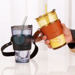Ly thủy tinh bọc da 450ml có quai Gorgous Ly thủy tinh bọc da 450ml có quai Gorgous