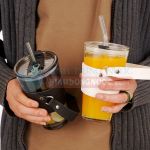Ly thủy tinh bọc da 450ml có quai Gorgous Ly thủy tinh bọc da 450ml có quai Gorgous