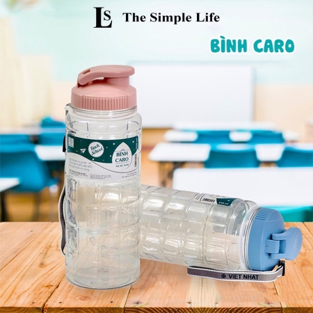 Bình đựng nước caro Việt Nhật 750 ml