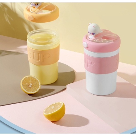 Ly đựng nước Bobo nắp thú cưng